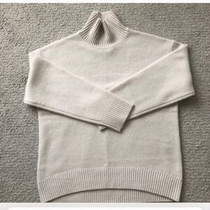Aritzia / Babaton Crema Cashmere Mock Turtleneck.
